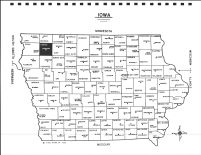 Iowa State Map, O'Brien County 1998